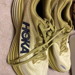 Hoka Celery Colored Bondi 8 Shoes